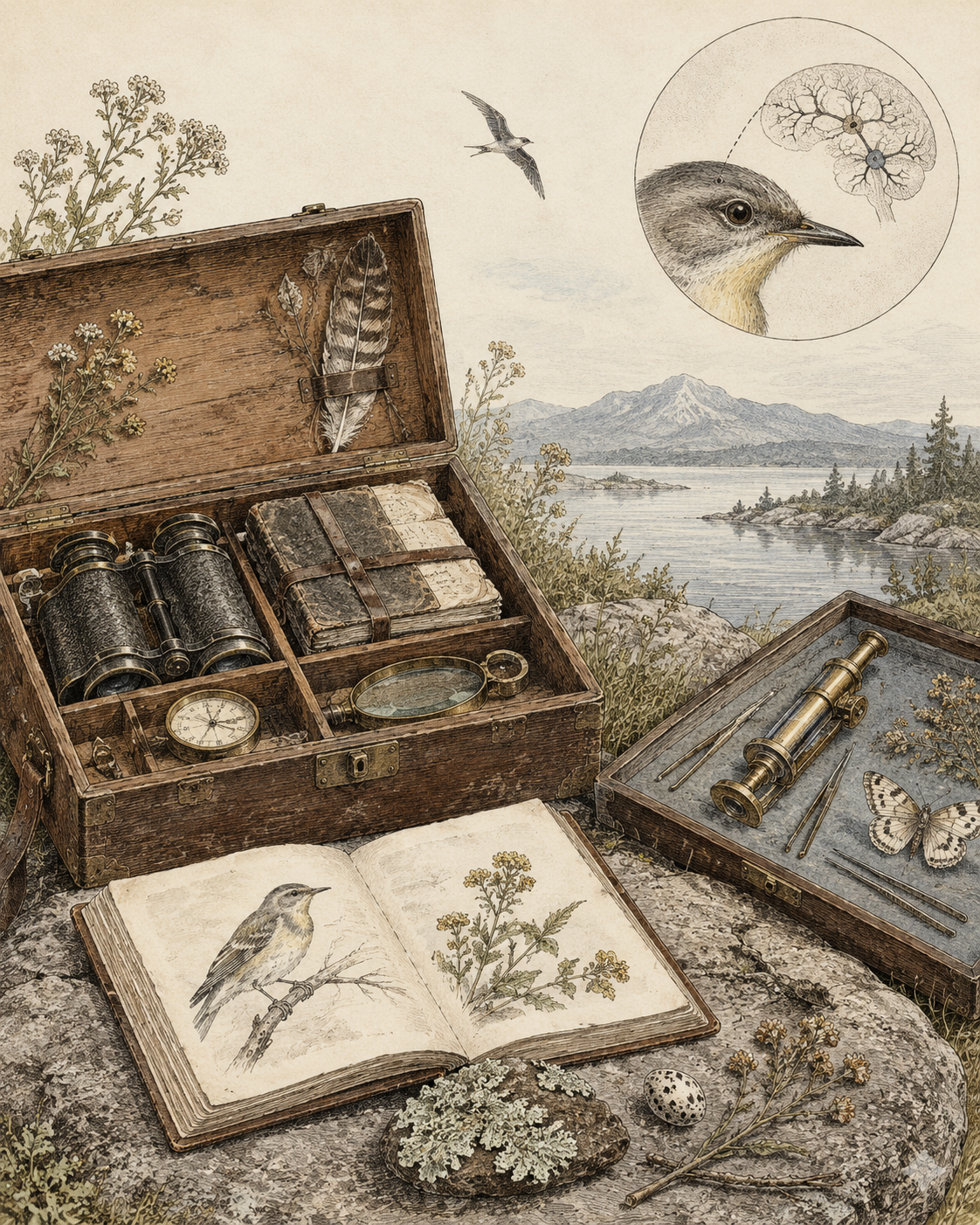 Vintage CWOB scientific illustration for Keep the Tools That Earned Their Place