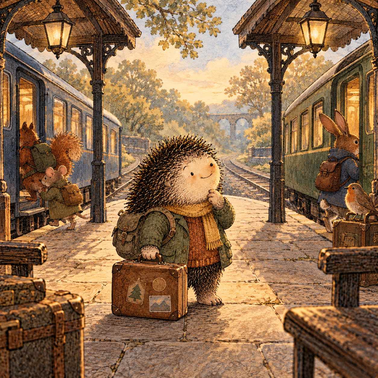 A gentle cream-faced, spiky-furred woodland companion exploring Day 68: Control