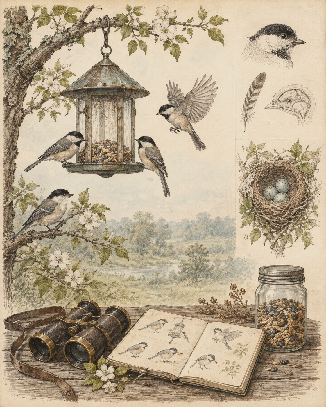 Vintage CWOB scientific illustration for Make the Invitation
