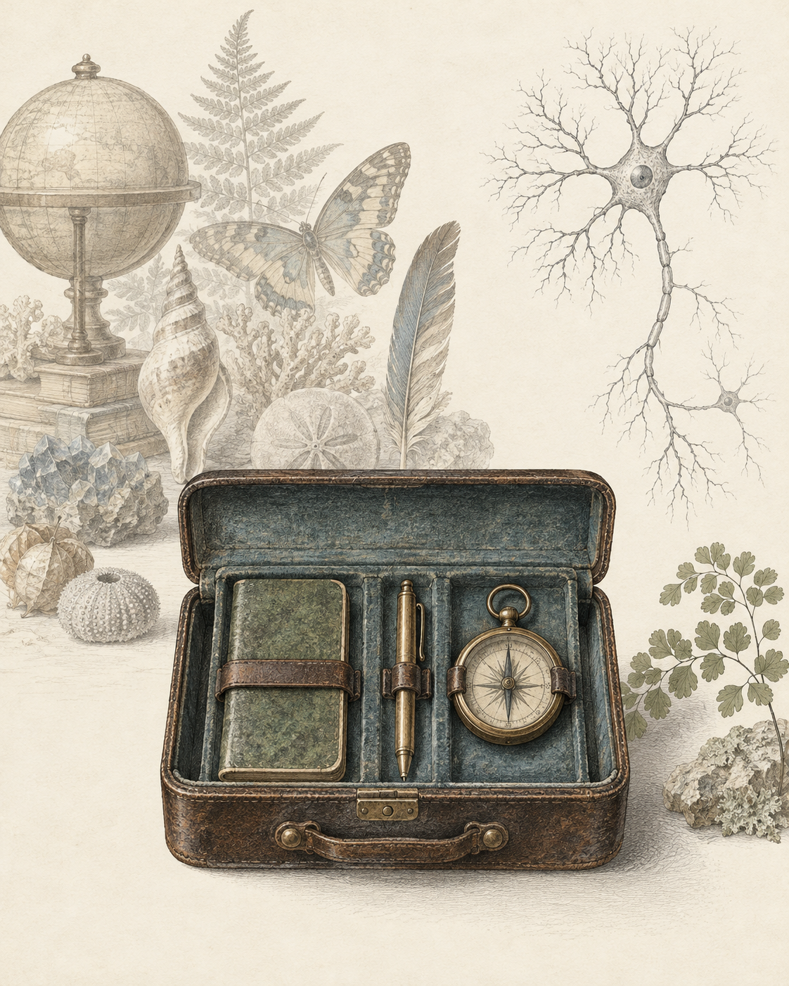 Vintage CWOB scientific illustration for When Life Gets Busy Again