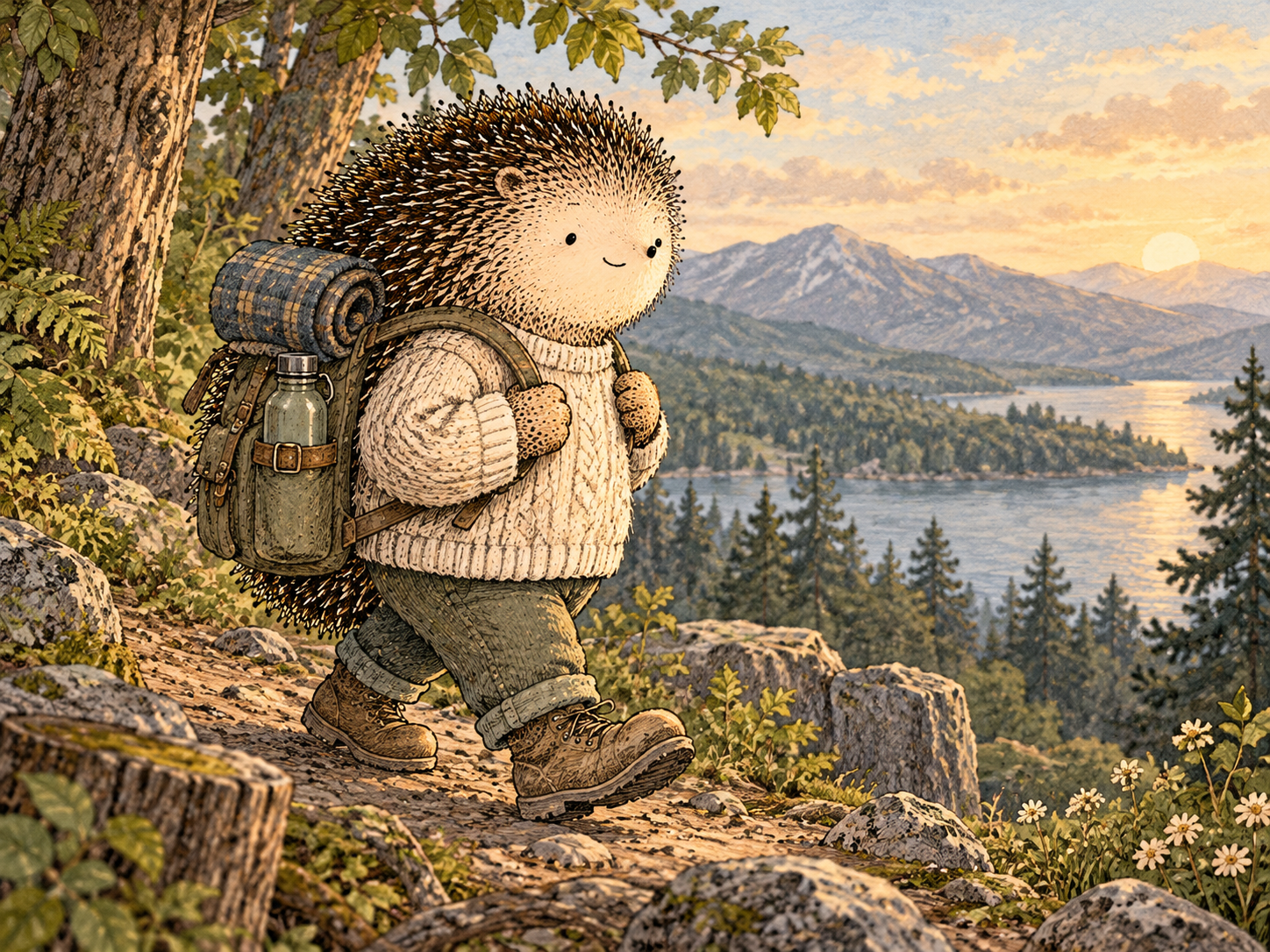 Day 359: Ownership Lets You Keep the Intelligence of the Reset Without Needing the Reset to Make Every Decision. Woodland hedgehog illustration.
