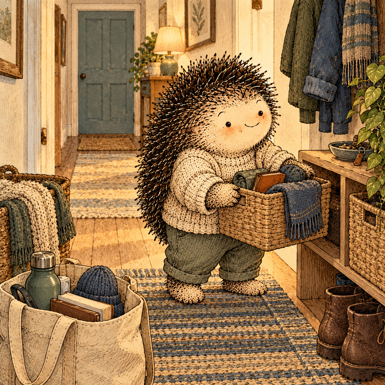 A gentle cream-faced, spiky-furred woodland companion exploring Day 293: Reset the Environment Before It Drifts