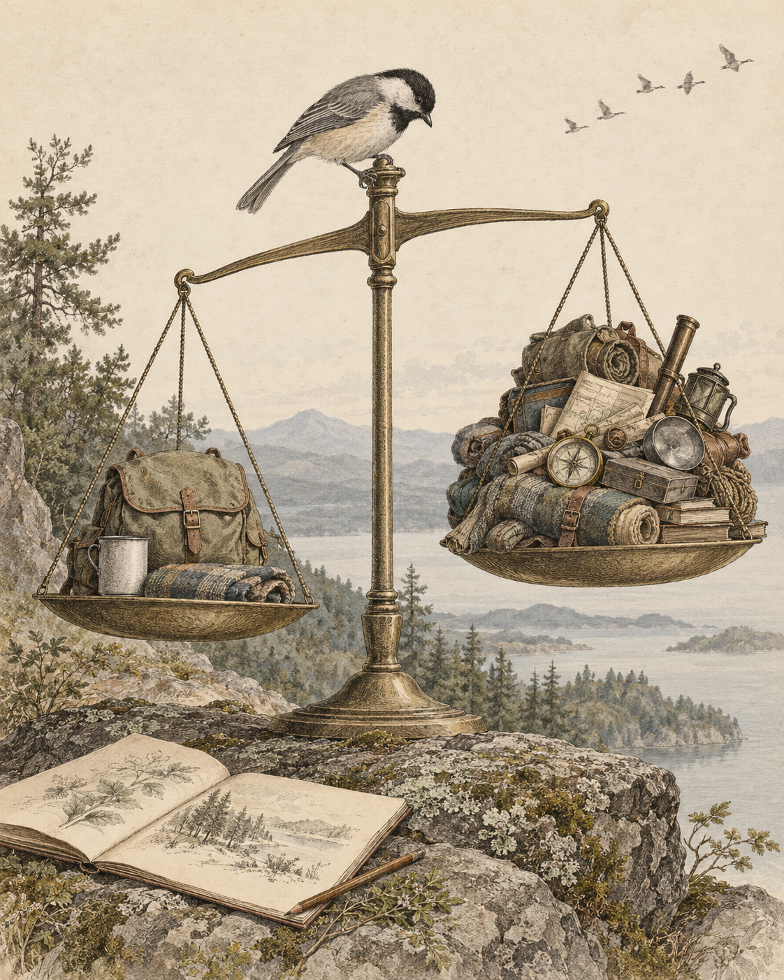 Vintage CWOB scientific illustration for Let Good Enough Stay Good