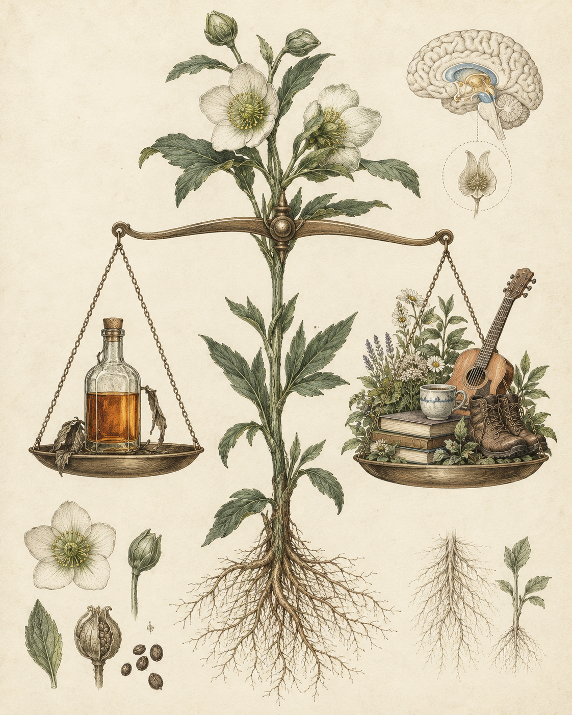 Vintage CWOB scientific illustration for Recheck the Trade