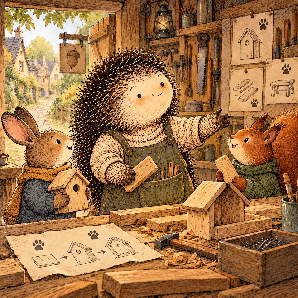 A gentle cream-faced, spiky-furred woodland companion exploring Day 267: Stop Waiting for the Perfect People