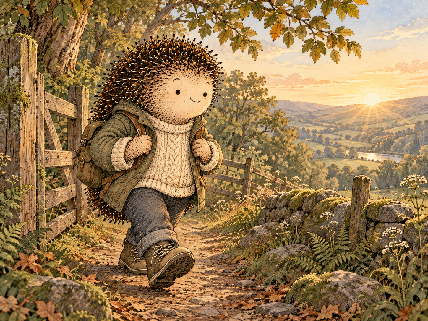 Day 190: Fast Return Prevents One Imperfect Stretch From Becoming the New Baseline. Woodland hedgehog illustration.