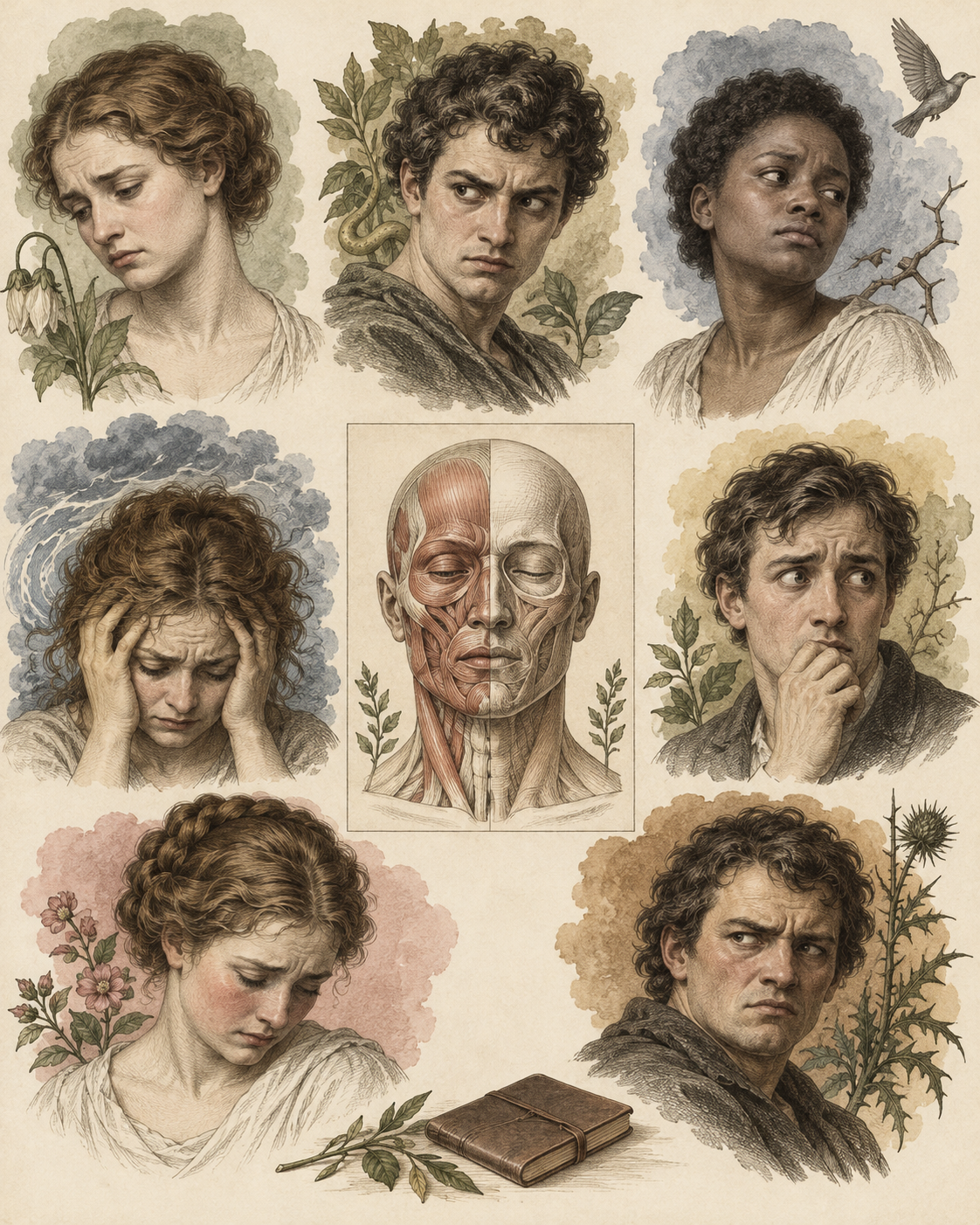 Subtle emotional expressions around a facial muscle study.