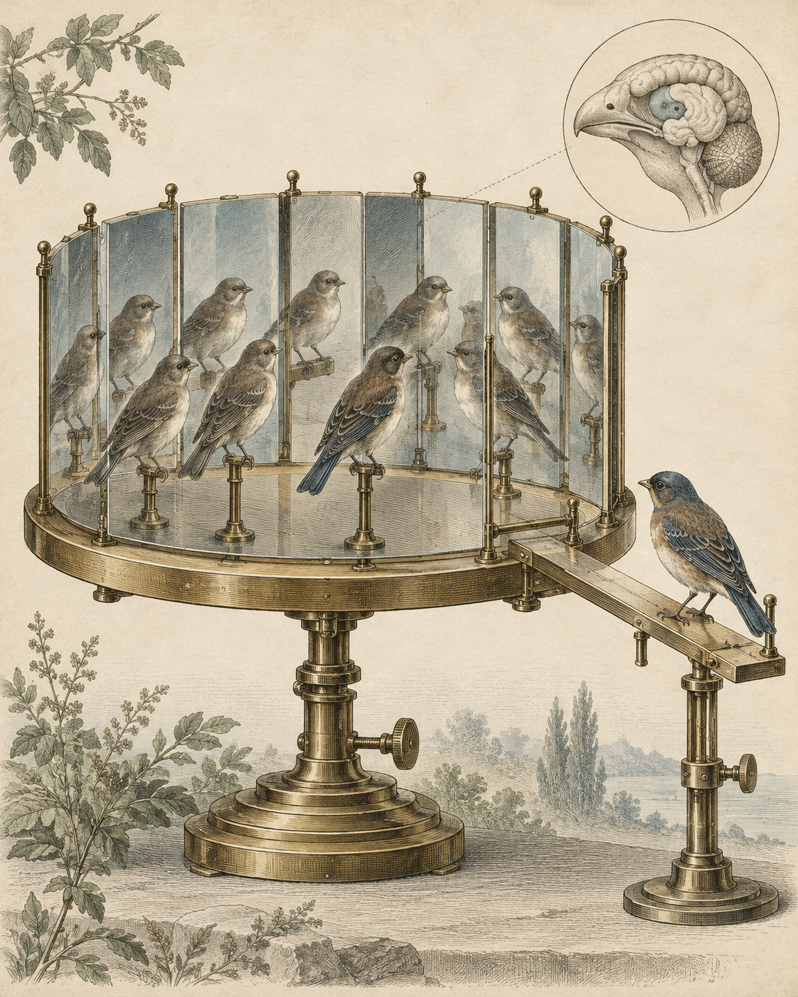 Vintage CWOB scientific illustration for Your Social Circle Is an Environment
