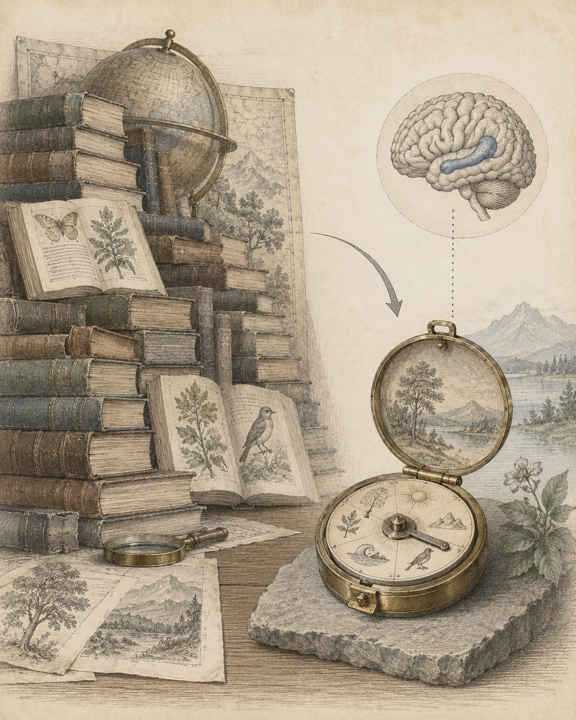 Vintage CWOB scientific illustration for Your One-Page Operating System
