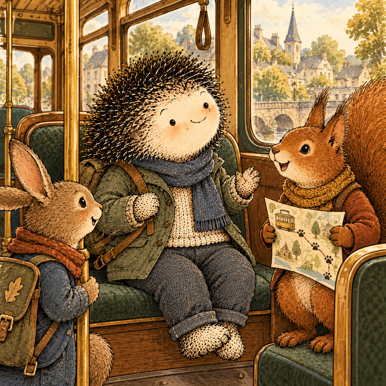 A gentle cream-faced, spiky-furred woodland companion exploring Day 269: Let Your Social Life Get Wider