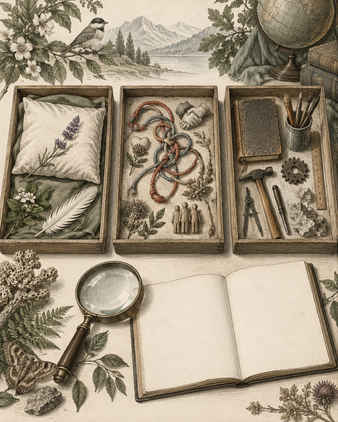 Vintage observation trays illustrating multiple causes of remaining difficulties.
