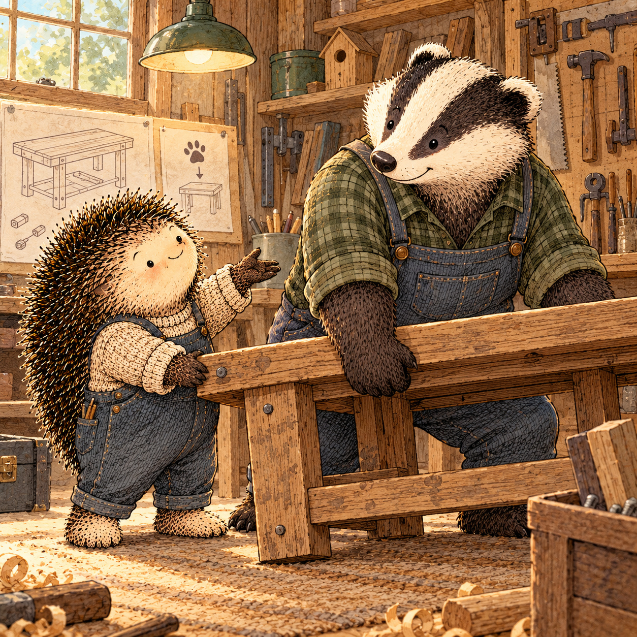 A gentle cream-faced, spiky-furred woodland companion exploring Day 272: Ask for Help Before You Are Desperate