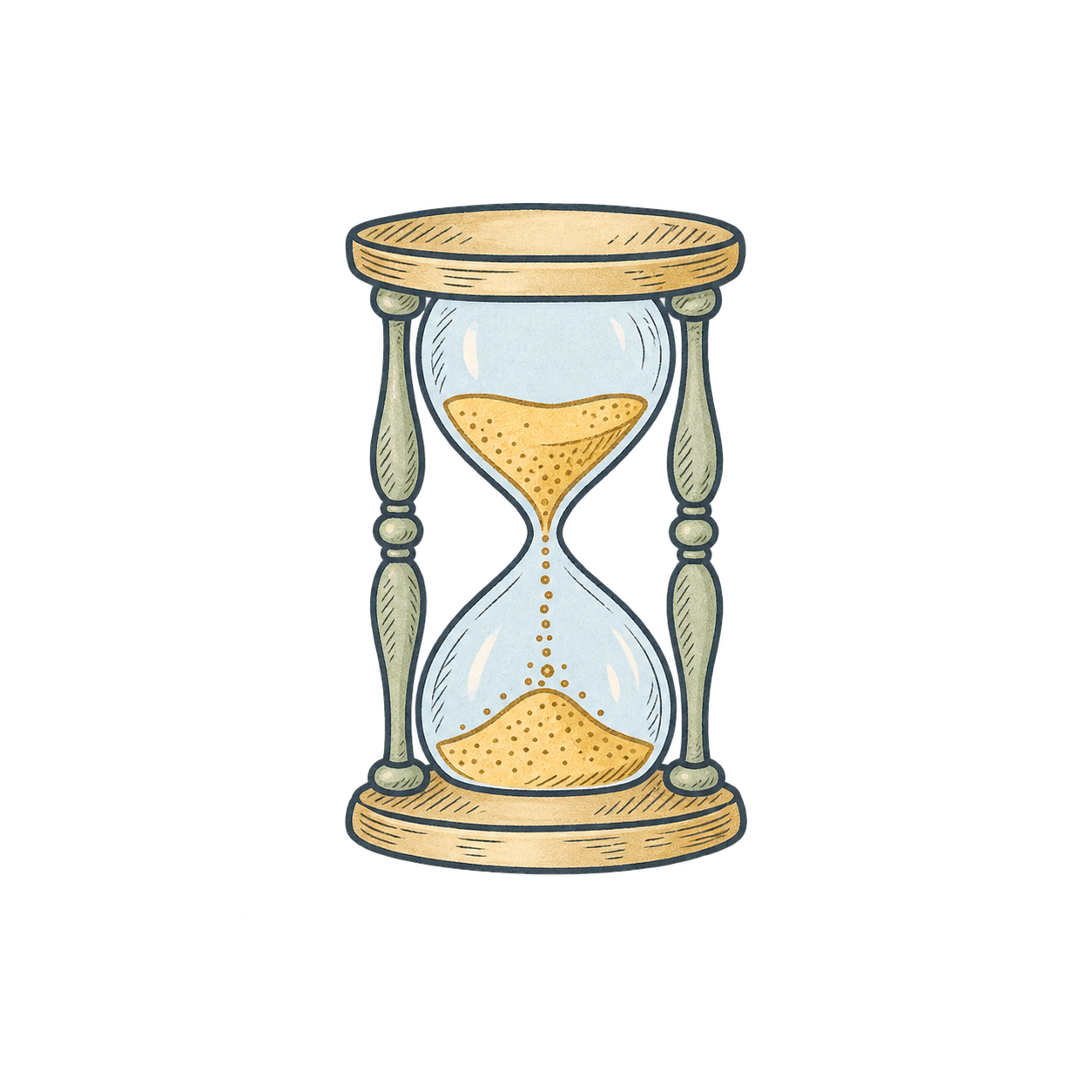 Illustrated icon: more available time