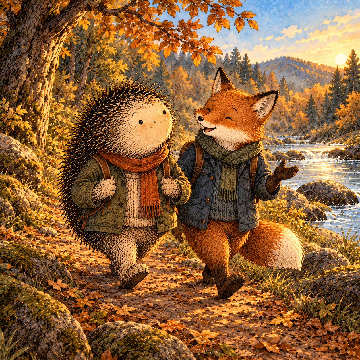 A gentle cream-faced, spiky-furred woodland companion exploring Day 57: Relationships When You Change