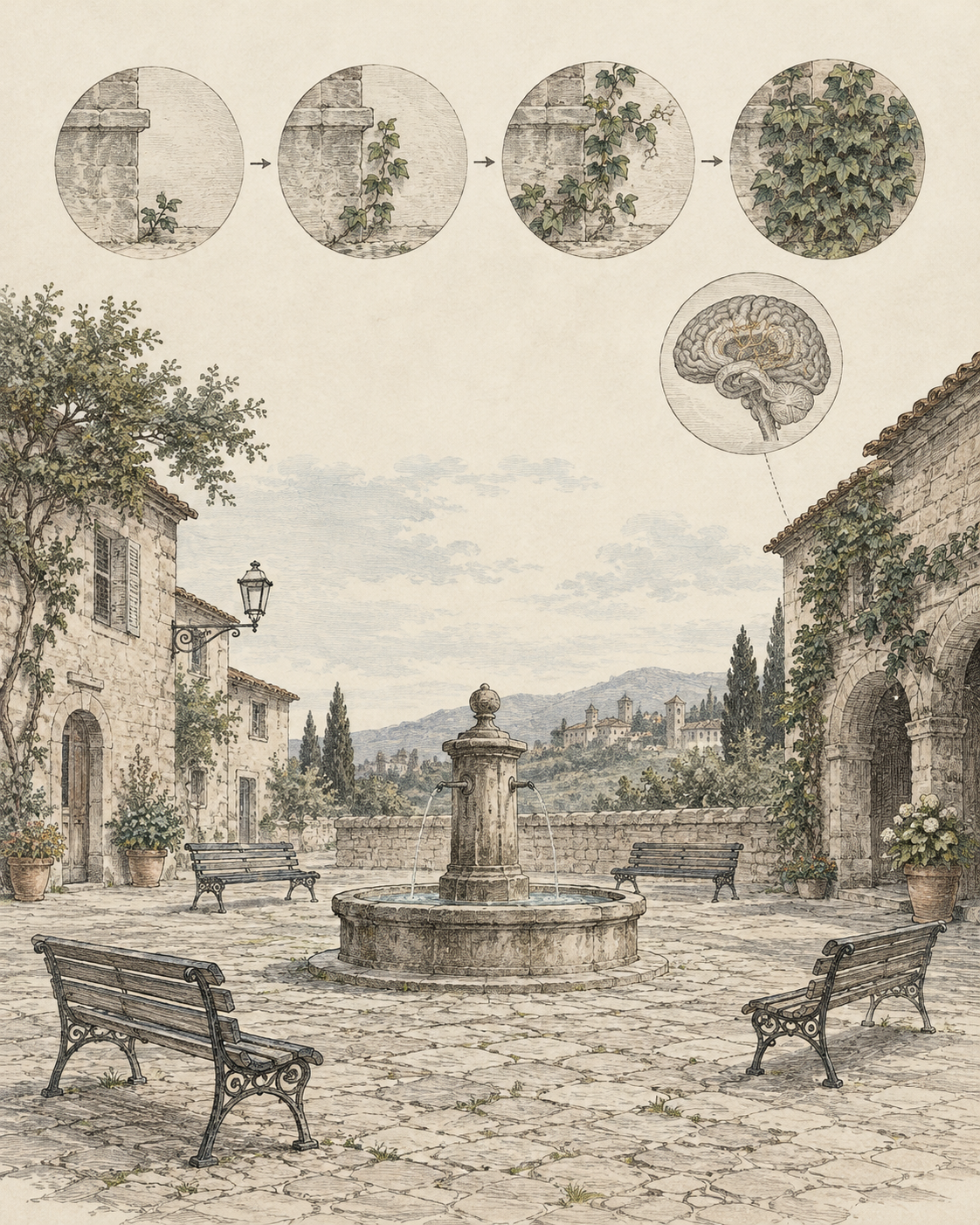 Vintage CWOB scientific illustration for Community Needs Repetition