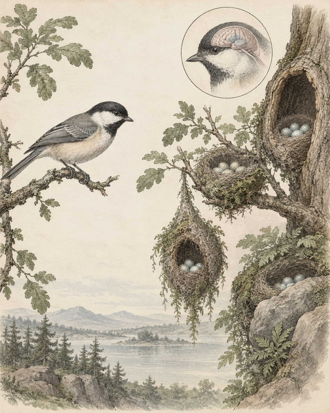 Vintage CWOB scientific illustration for Defaults Are Decisions Made Early