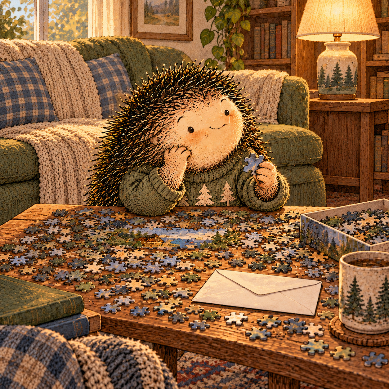 A gentle cream-faced, spiky-furred woodland companion exploring Day 144: When Distraction Becomes Avoidance