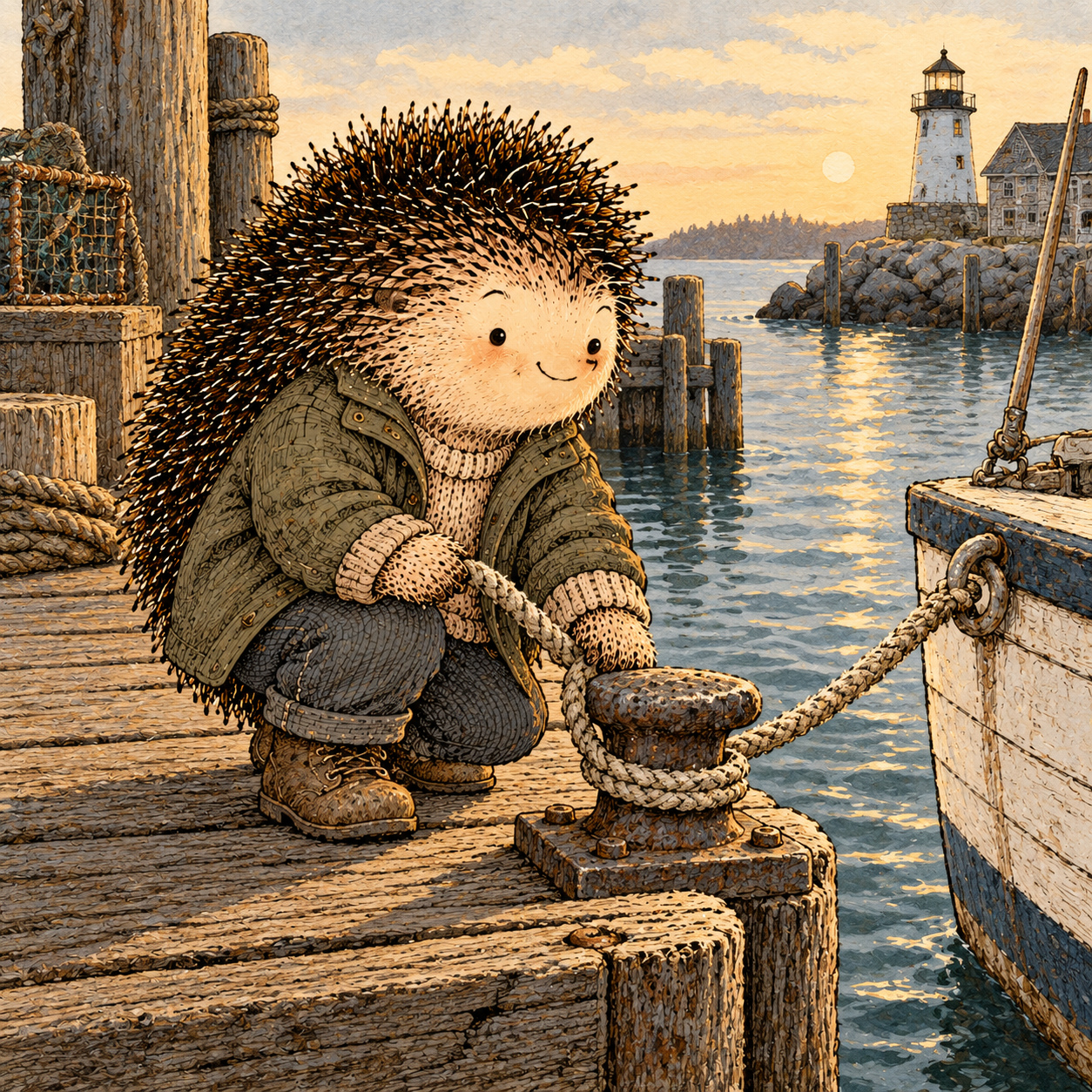 A gentle cream-faced, spiky-furred woodland companion exploring Day 309: Stability Isn't the Same as Drift
