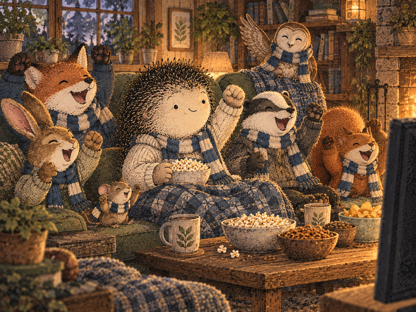 Day 56: You Can Keep the Tradition Without Needing Every Piece of the Old Script. Woodland hedgehog illustration.
