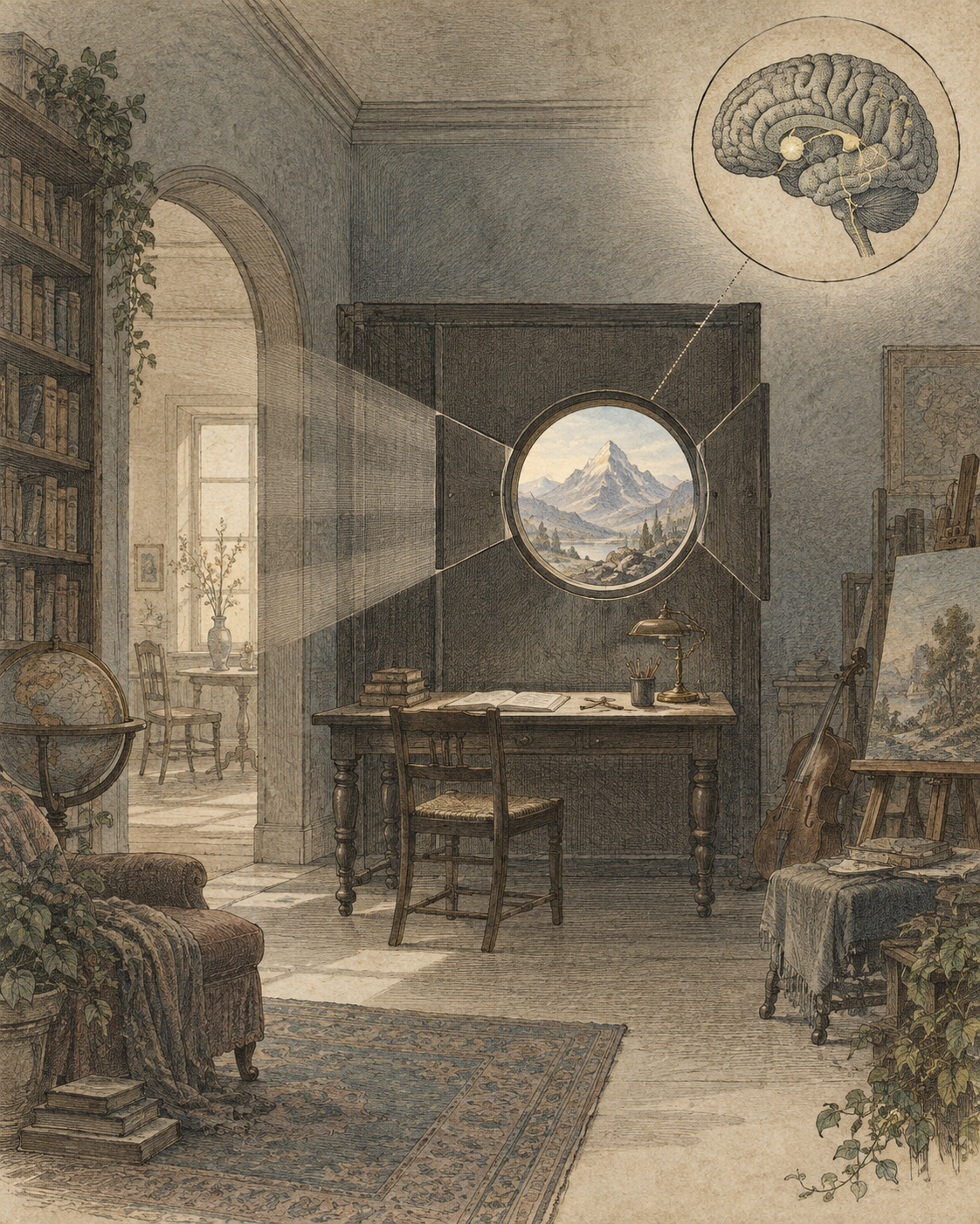 Vintage CWOB scientific illustration for When the Goal Starts Owning You