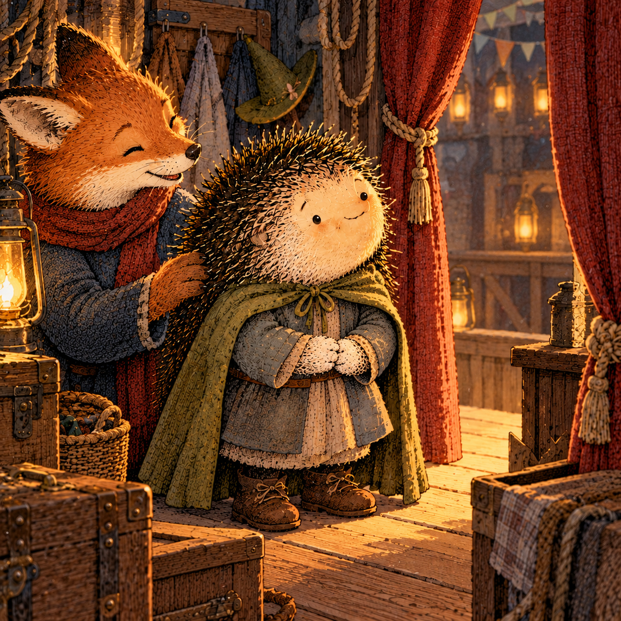 A gentle cream-faced, spiky-furred woodland companion exploring Day 139: Anticipatory Anxiety