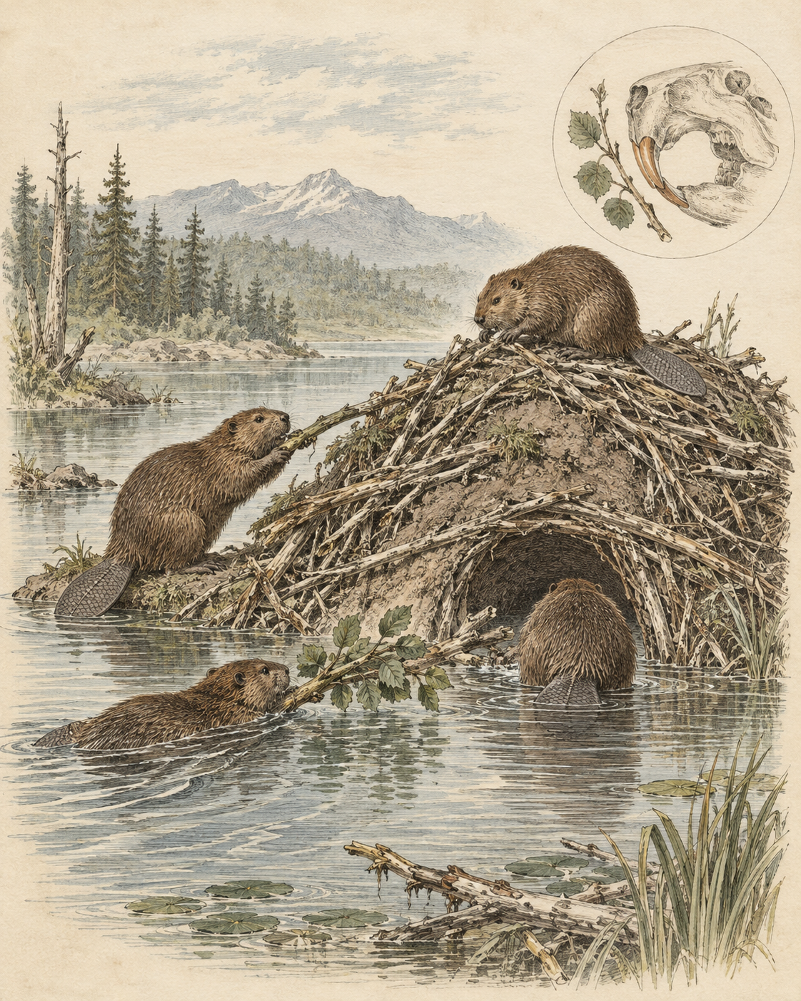 Vintage CWOB scientific illustration for Belonging Needs Contribution