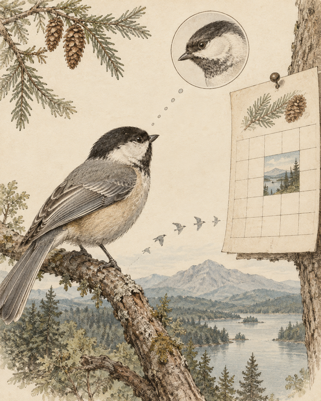 Vintage CWOB scientific illustration for Put Something on the Calendar You Want