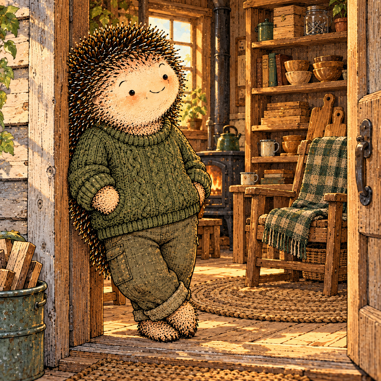 A gentle cream-faced, spiky-furred woodland companion exploring Day 341: Build a Reputation You Can Live Inside