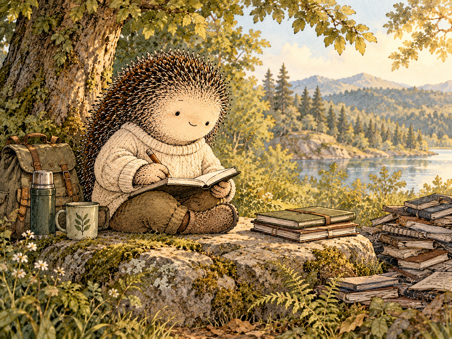 Day 331: One Direction Reduces the Risk That Recovered Capacity Gets Fragmented Across Too Many New Projects. Woodland hedgehog illustration.