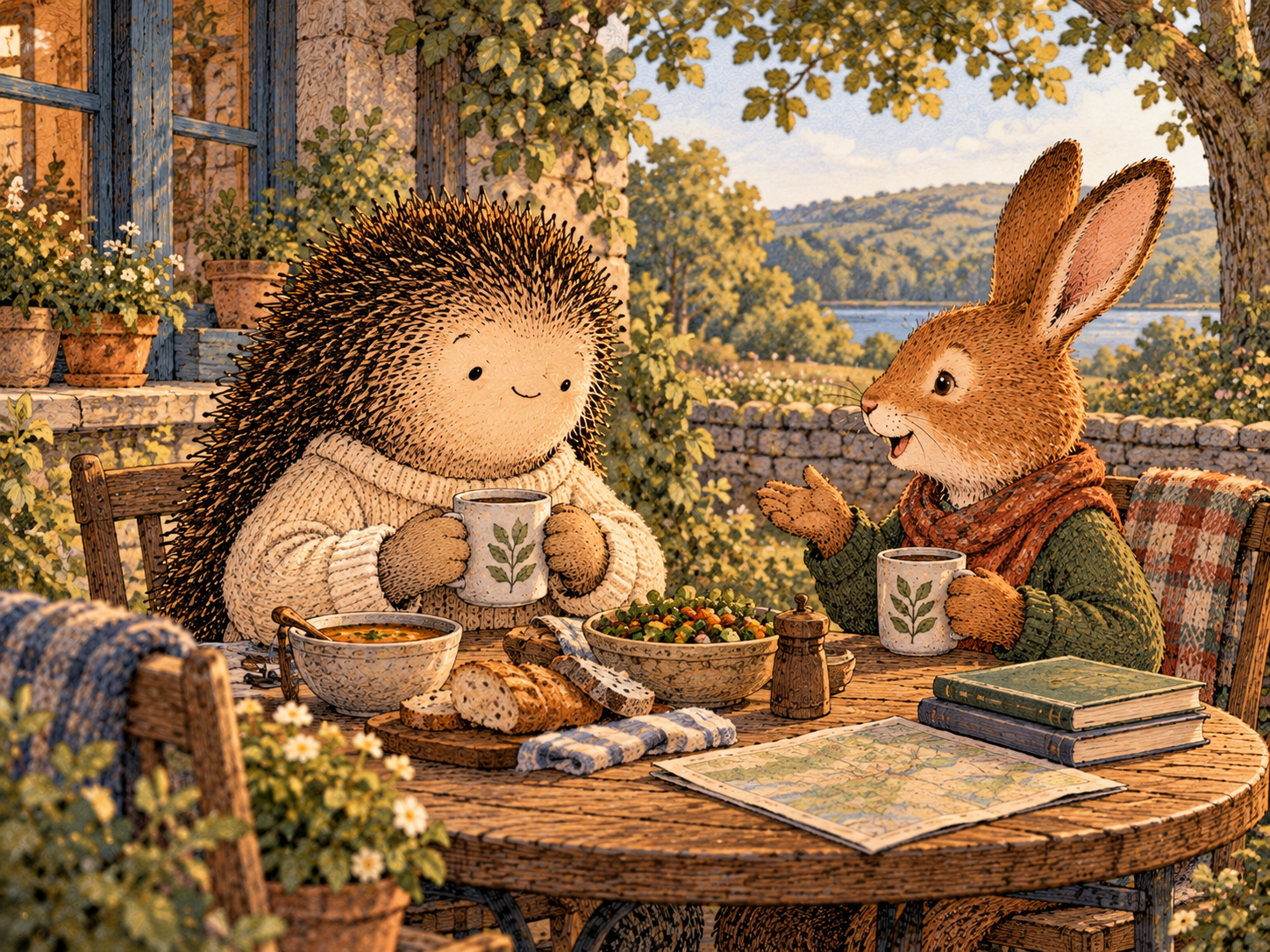 Day 80: You Can Get the Right Kind of Help Without Turning Every Relationship Into Alcohol Support. Woodland hedgehog illustration.
