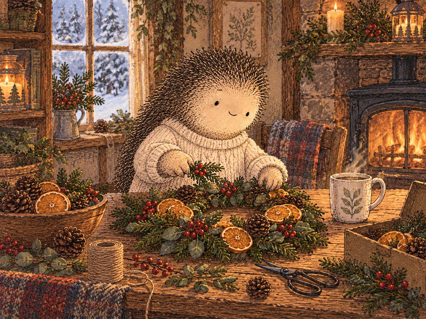 Day 196: Updating a Tradition Lets You Preserve Belonging Without Requiring the Old Behavior. Woodland hedgehog illustration.