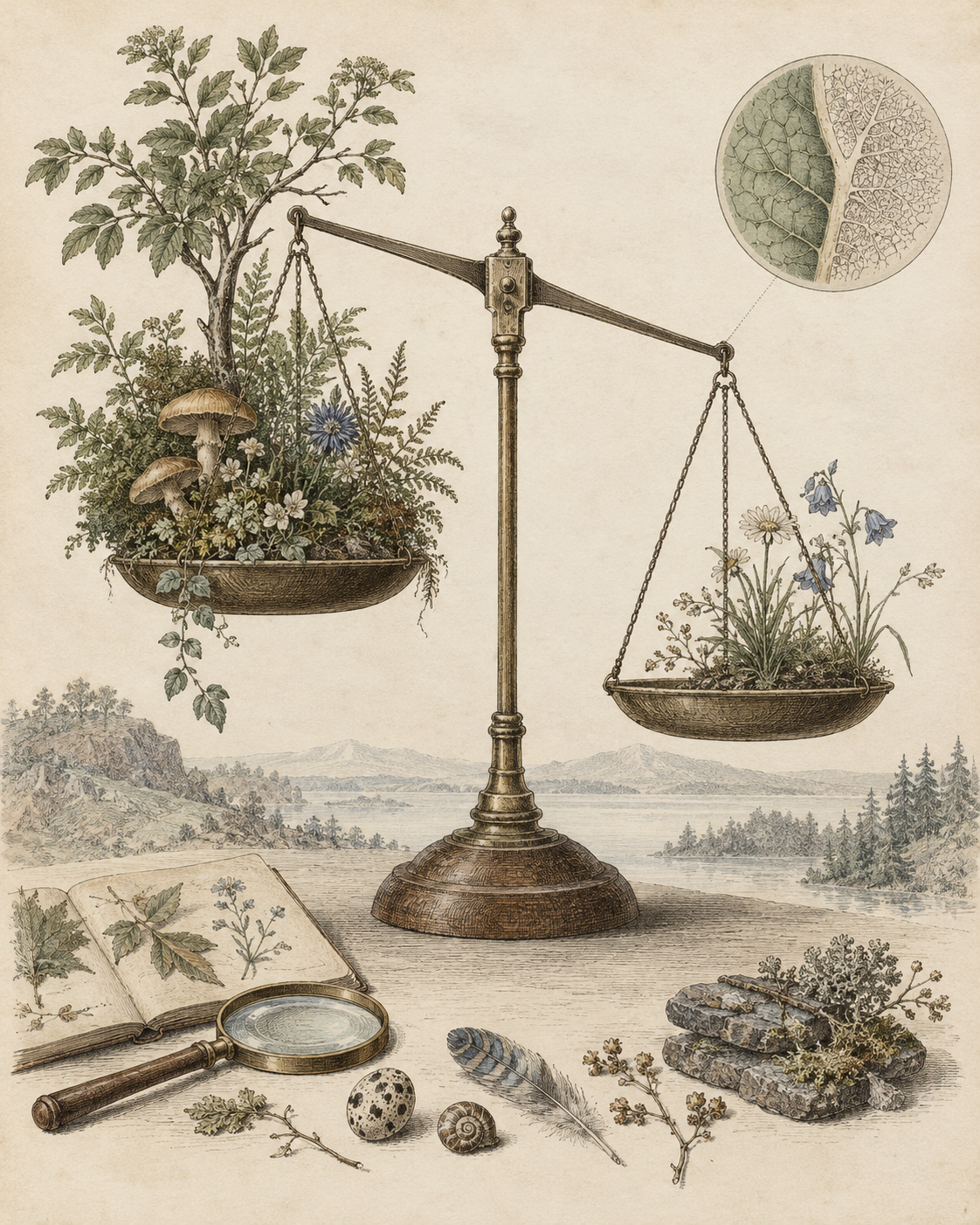 Vintage CWOB scientific illustration for Protect What You Want to Still Be True
