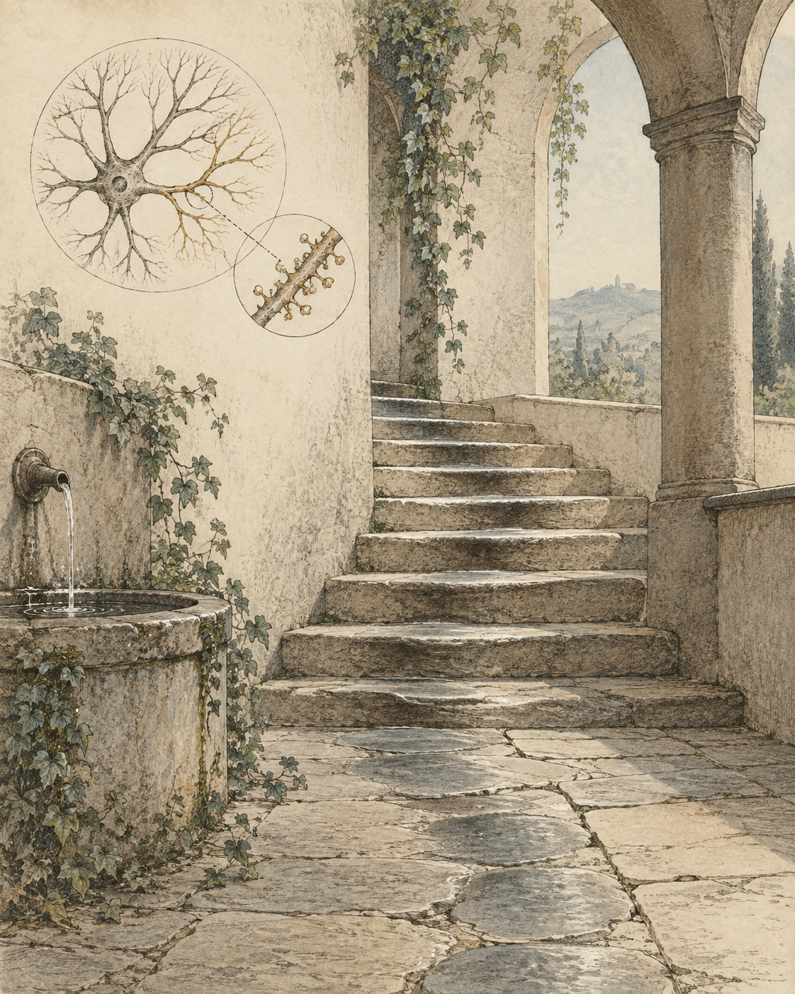Vintage CWOB scientific illustration for Be Here for the Ordinary Years