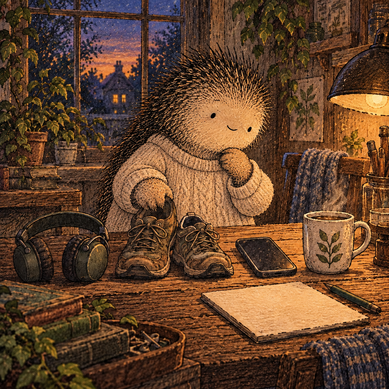 A gentle cream-faced, spiky-furred companion exploring Day 10: What Were You Hiring Alcohol to Do?