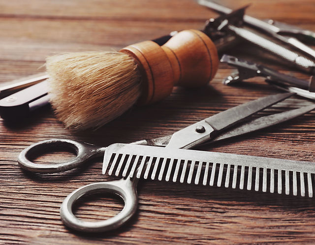 KIM & C Wooden Barber Brush KIM & C Wooden Barber Brush