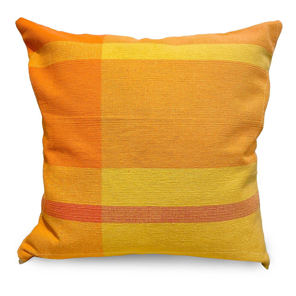 Housse de coussin décorative tissée main