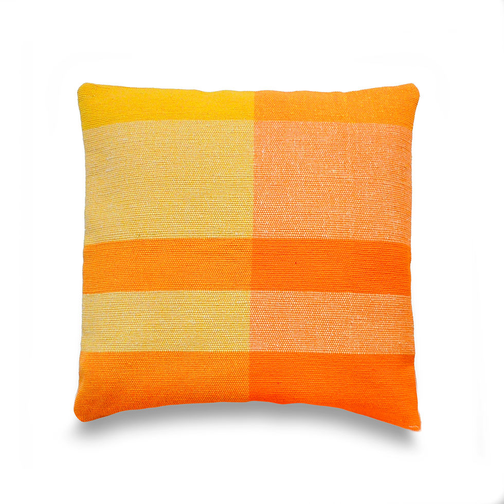 Housse de coussin décorative tissée main