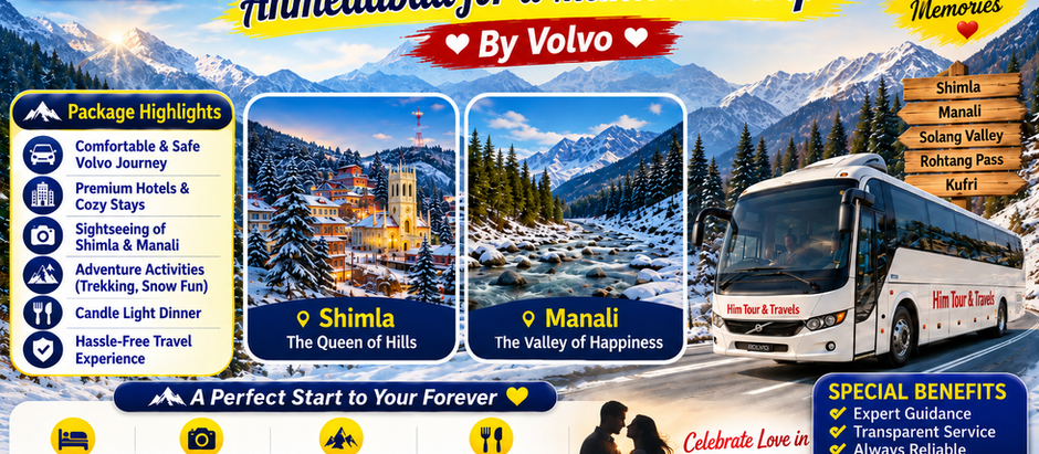 Best Manali Tour Package from Ahmedabad for a Memorable Trip