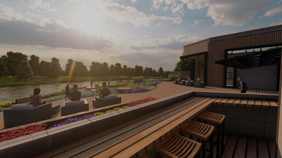 Outdoor patio rendering