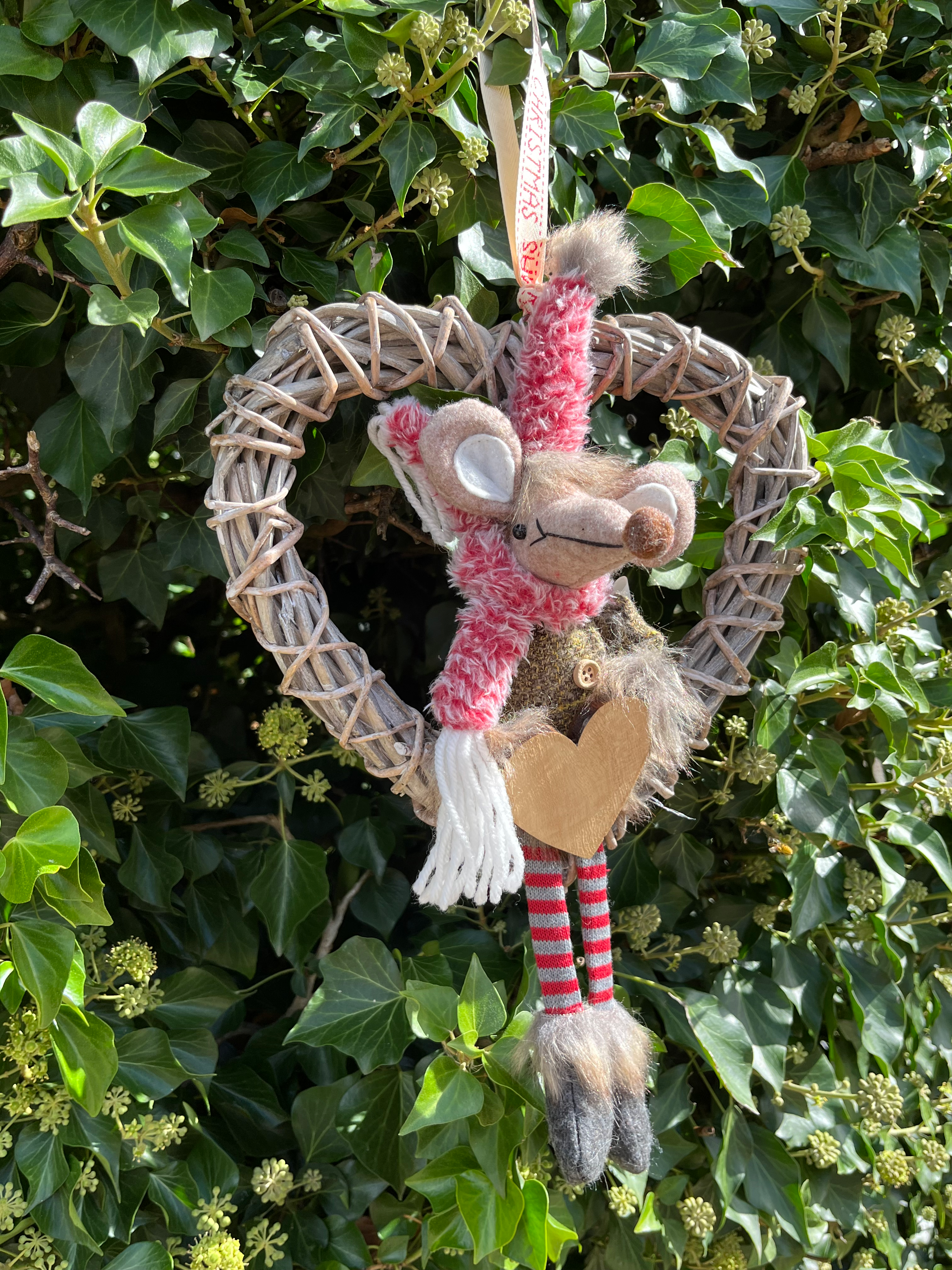 Willow Heart  Mouse Wreath