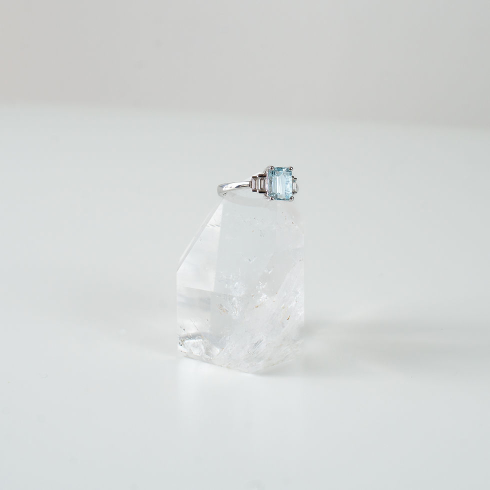 Miniature : Bague Aigue Marine 