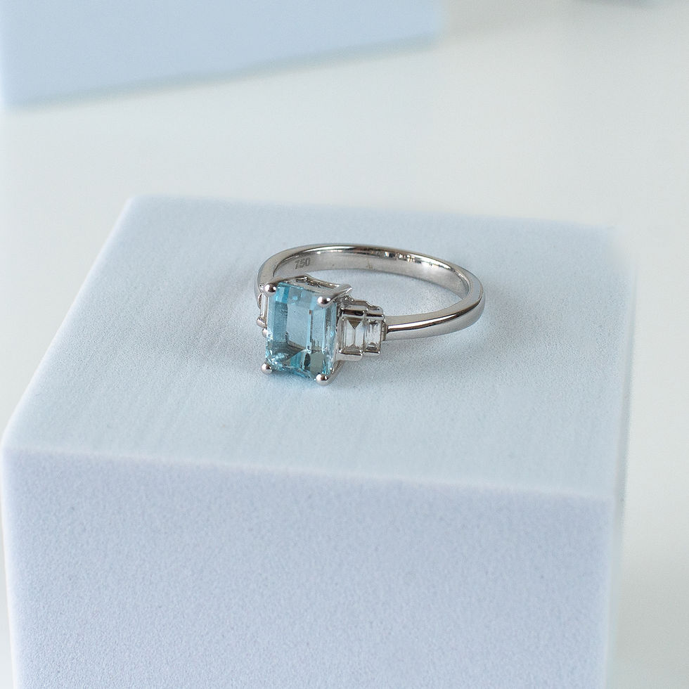 Miniature : Bague Aigue Marine 