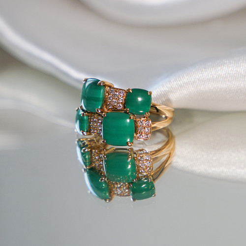 Bague Malachite Isabelle Langlois Bijouterie Barrial