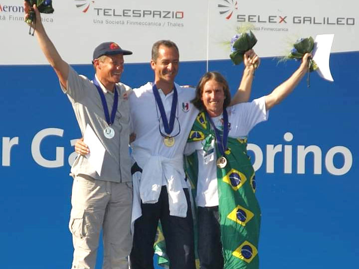Podim do world Air Games: Guido German, Andrea Iema, Rafael Watson