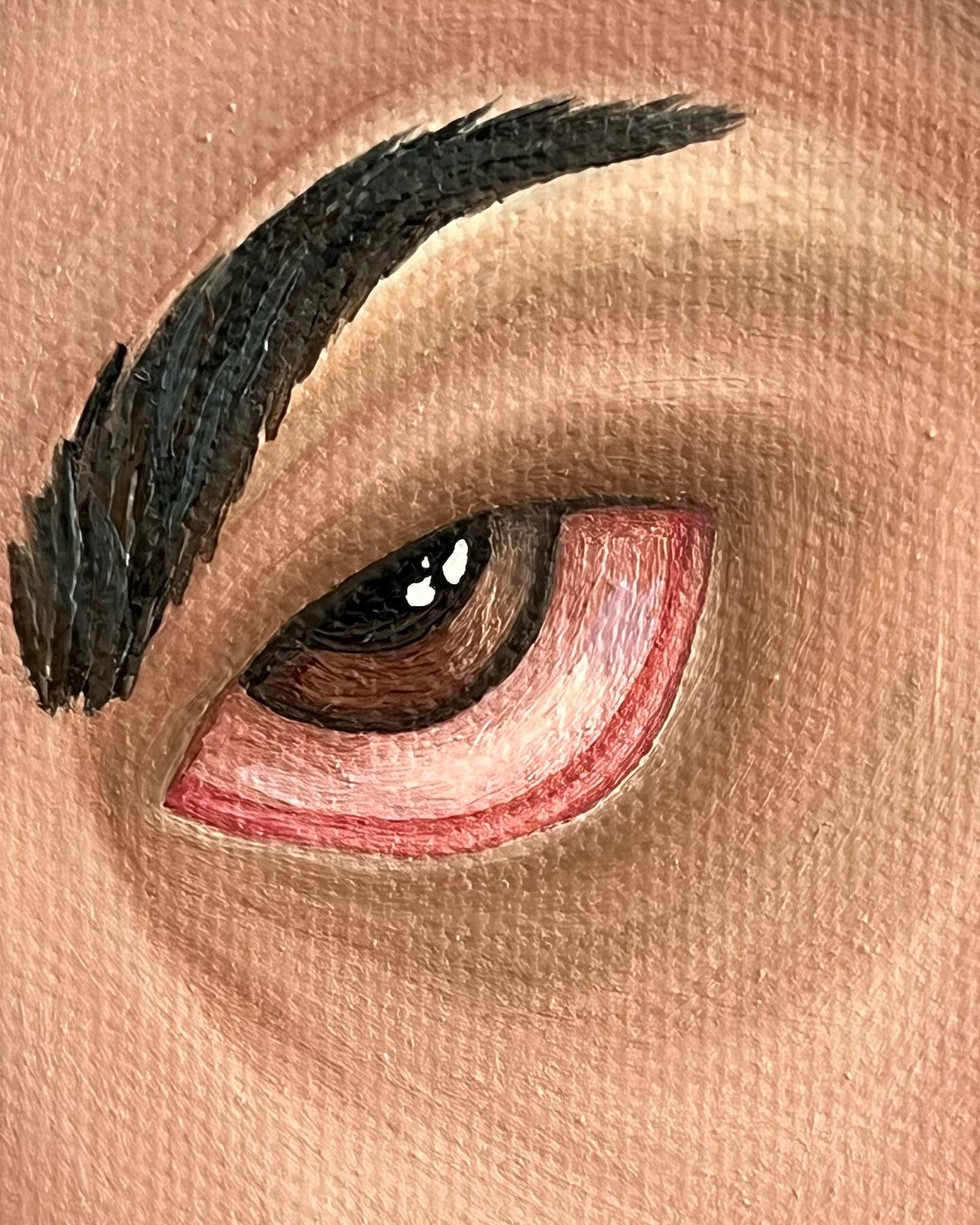 Catharsis I is an oil painting by Fatema Alsada