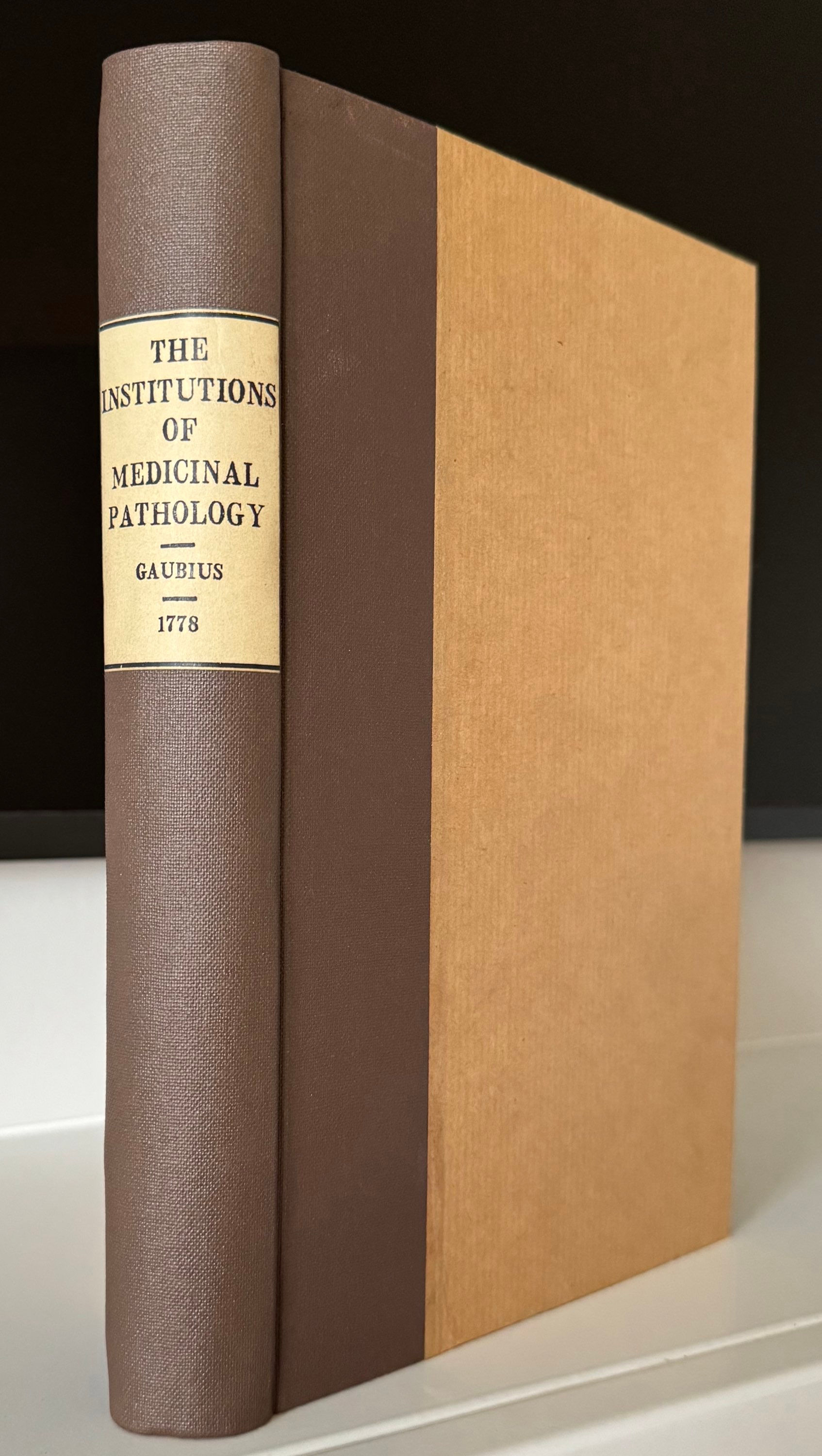 Gaub, Medicinal Pathology, 1778, first English ed