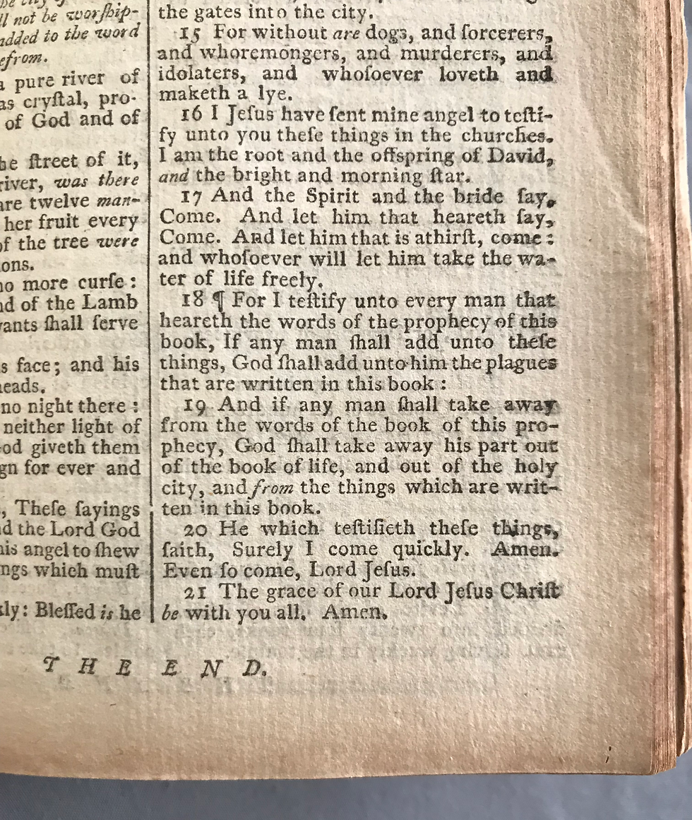 Thumbnail: 1778 Holy Bible bound with 1776 Book of Common Prayer & Psalms in English Metre