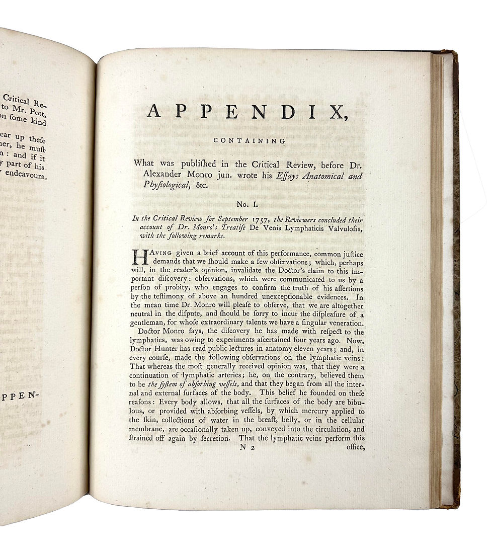 Thumbnail: HUNTER, Medical Commentaries, Second Edition, 1777