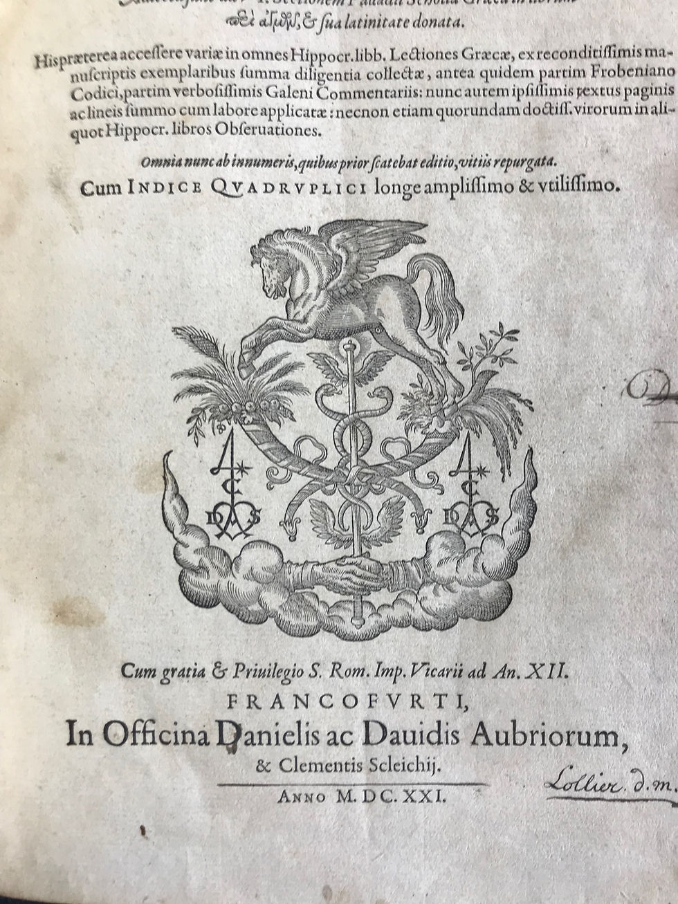 Thumbnail: Hippocrates, Medicorum Omnium Facile Principis, Opera Omnia Quae Extant, 1621
