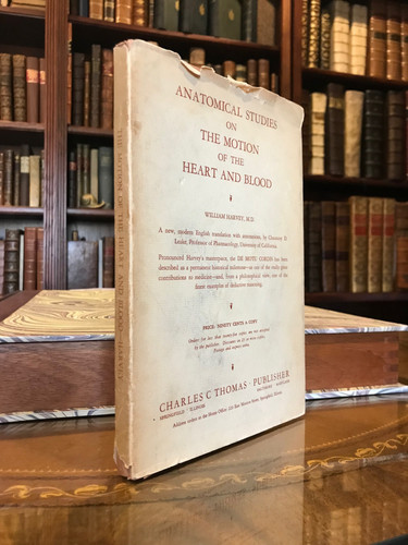 English translation of De Motu Cordis, Inscribed, Harvey Cushing